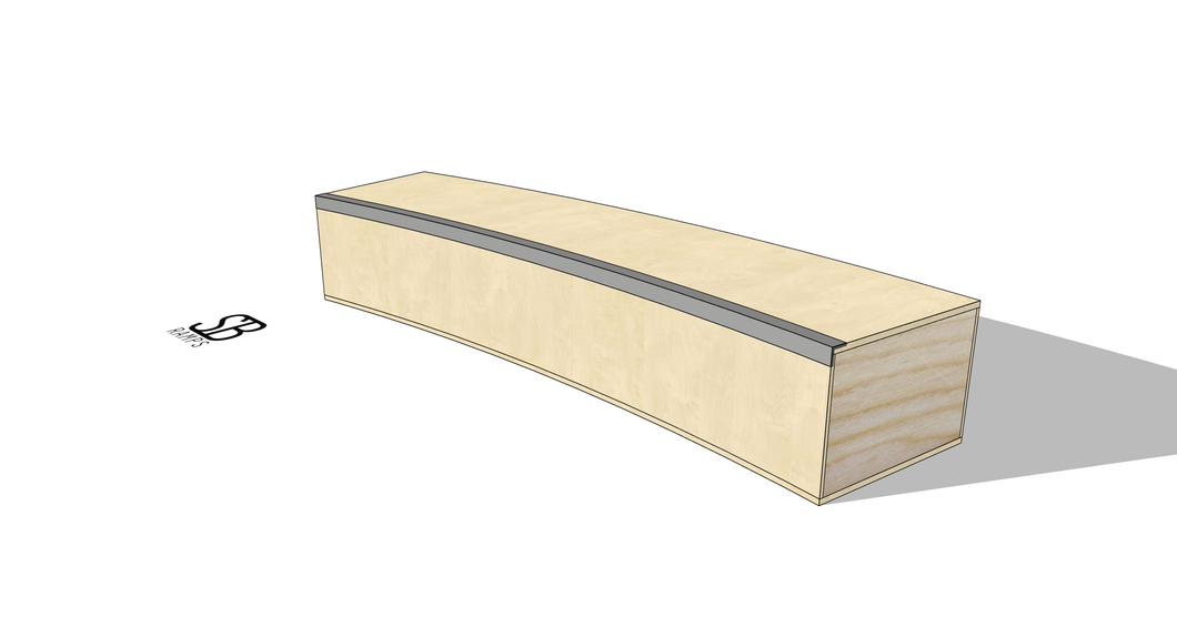 CURVED LEDGE 200cm (MADERA)