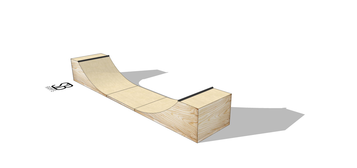 MINIRAMP EXTENSION 75cm High 1 MODULE (WOOD) – SB RAMPS